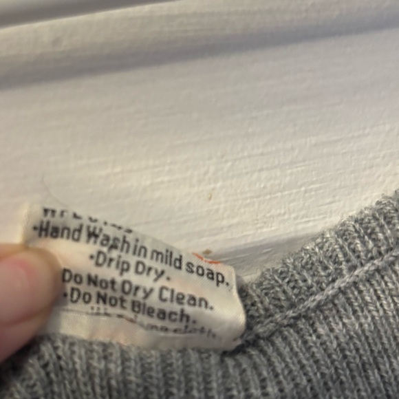 Vintage 70s Multicolor Striped Knit Sweater Tank Top Sz 40 Festival Boho - Picture 5 of 5